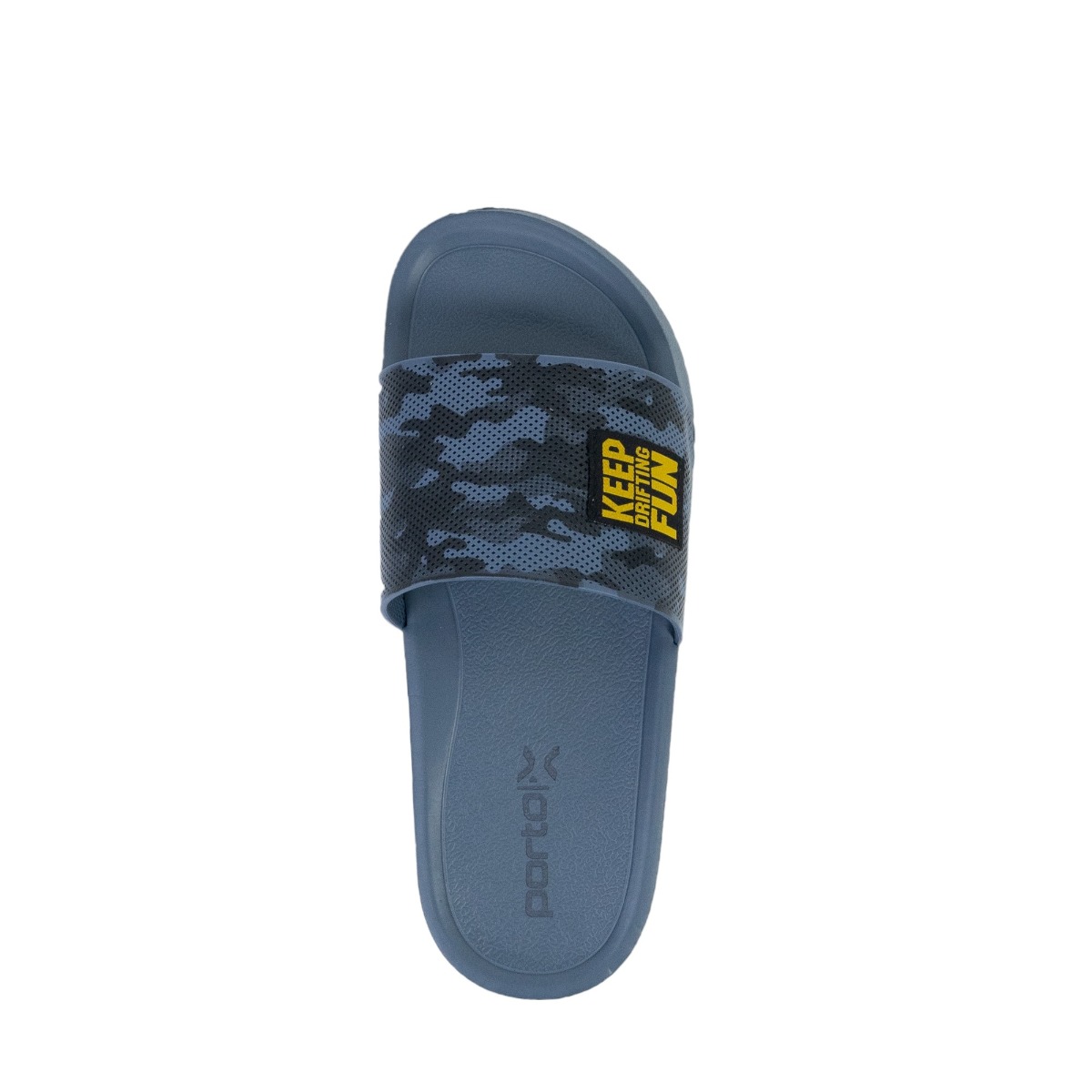 Leon Army Haze Blue Slides