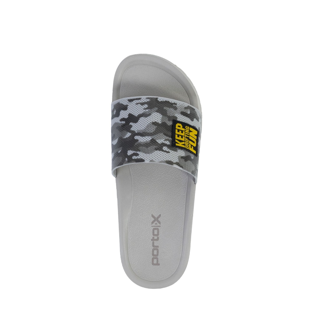 Leon Army Driftwood Grey Slides